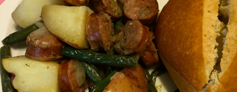 Monthly Challenge 1.3: Grilled Sausage Veggie Medley | www.shortandsweetblog.com